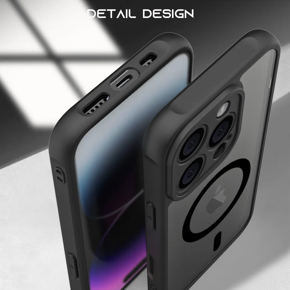 Luxury Shockproof Matte Transparent Hard Cover Shell