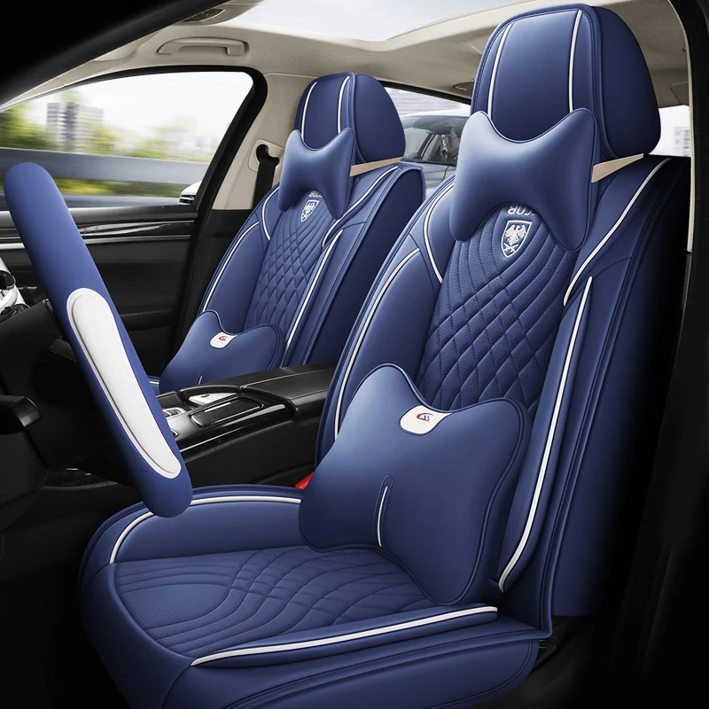 Eluto 5 Seats Car Seat Covers Universal PU Leather Seat Cushion Non Slip Protector Mat P 1961188
