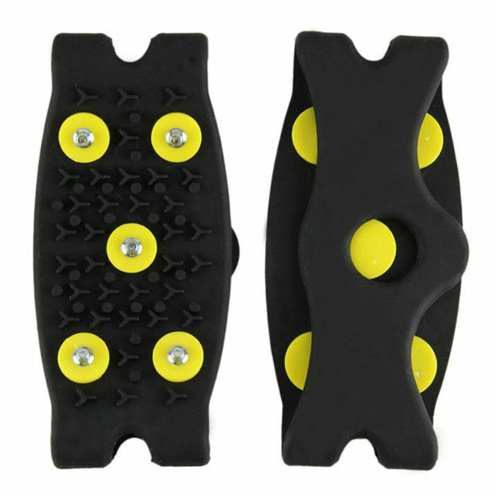 5-Stud Climbing Crampons Anti Slip Snow Claw Shoe Covers Unisex Boots Snow Cleats Walking Hiking Accessories
