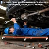 2-in-1 Foldable Garage Creeper Shop Seat, 300LBS Capacity Automotive Mechanic Repair Under Car Rolling Creeper Seat