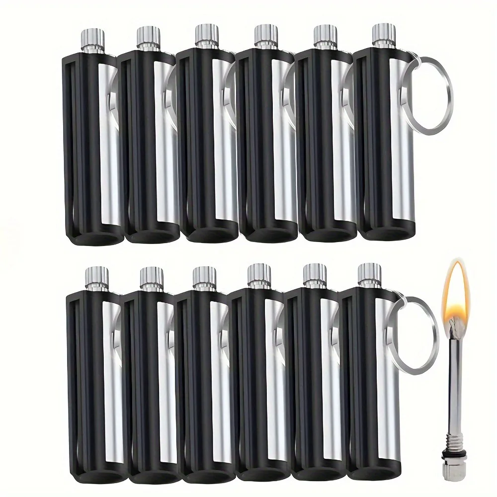 Lot De 3 Briquets De Survie Extérieur En Silex (neufs, Argentés)
