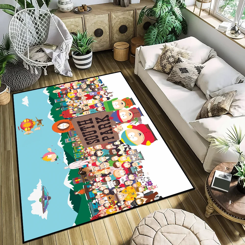 Door Mat s-South Anti-Slip Kitchen p-Park funny Bedroom cartoon Handmade Tufted cute Rug Carpet Living Room Entrance Decoration 2