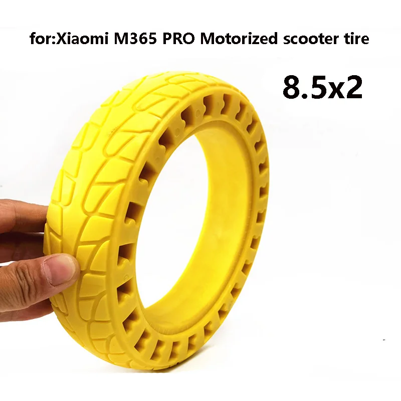 New Color 8.5x2.0 for Xiaomi M365 PRO Lenovo M2 Motorized Scooter Tire 8.5  Inch Inflation Free Honeycomb Airless Tire - AliExpress