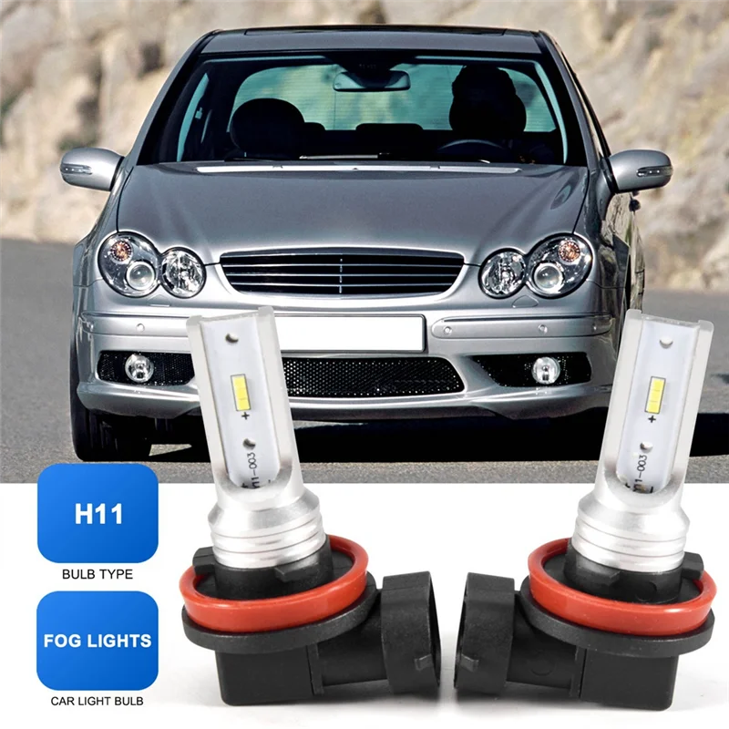 4개 H8 H11 H16 Led 안개등 전구, H16 Led 안개등 고출력 Csp-Y11, 쿨 화이트 6500K
