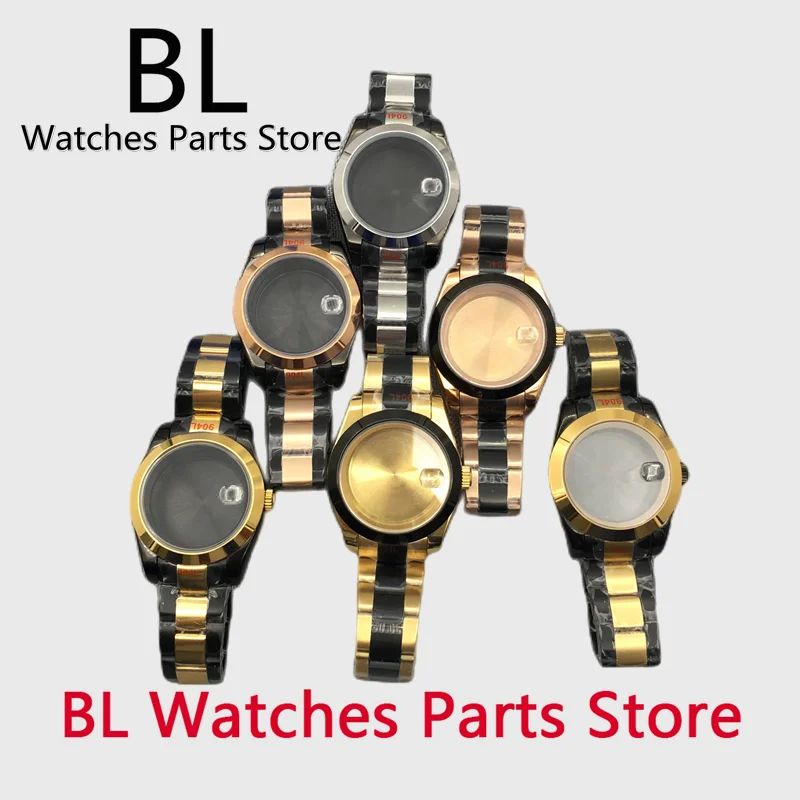 

BL 36mm/40mm Watch Case Black Gold Fit NH35 NH36 ETA2824 2836 Miyota8205 8215 PT5000 Mingzhu DG2813 3804 Movement Sapphire Glass