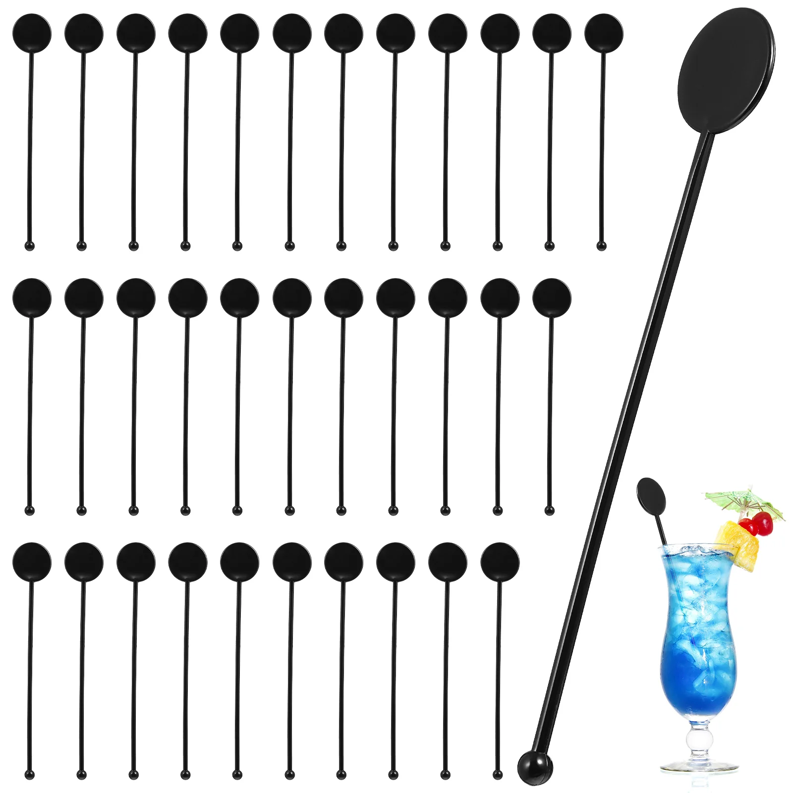 100pcs Swizzle Stick Cocktails Drink Coffee Mixing Stick Stirring Beverage Whiskey Shaker Accessories Stirrer Party Supply cocktail stir sticks