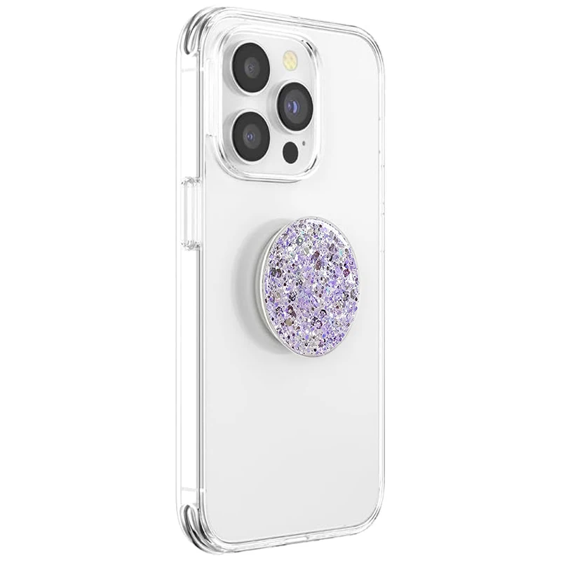 Glitter Foldable Phone Grip and Ring Holder with Adhesive