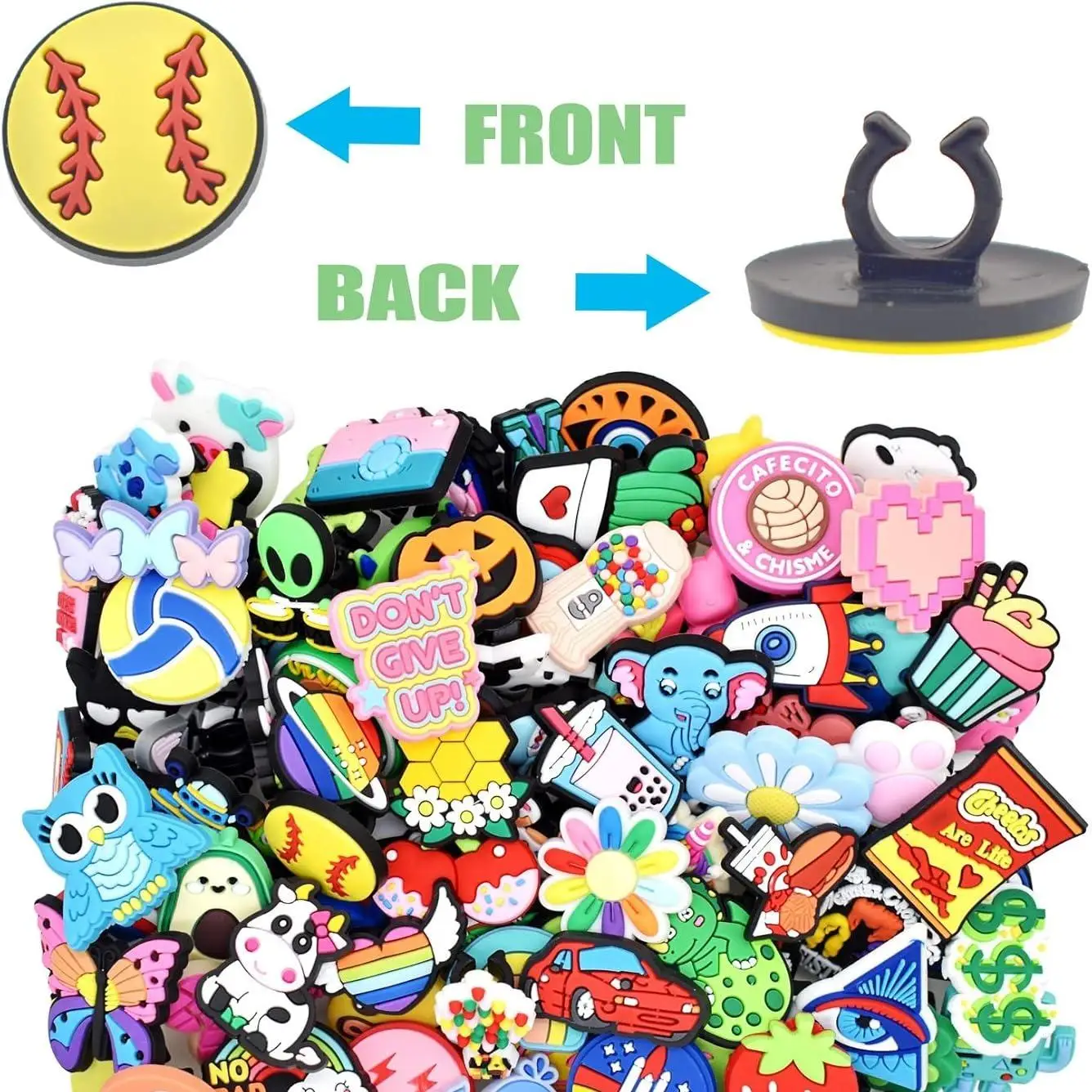 20개 무작위 다양한 장 연필 토퍼, 학교 용품, 교실 보상, 상품, 선물