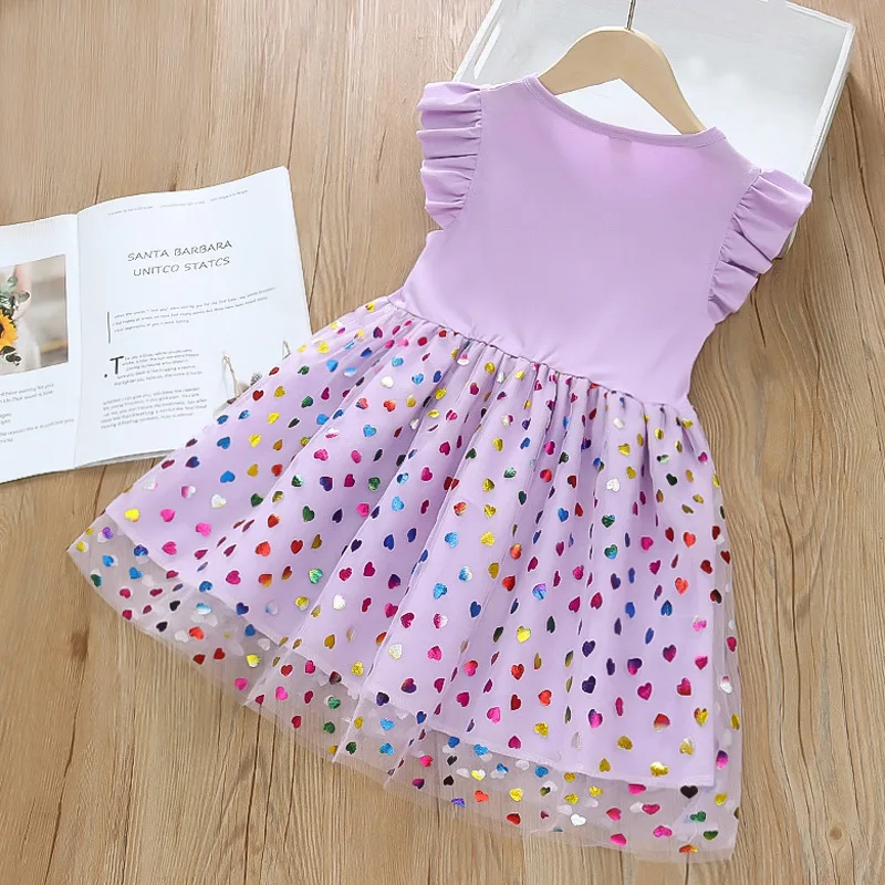 Baby Girls Dress Sleeveless Beach Dress Cotton 1-6T