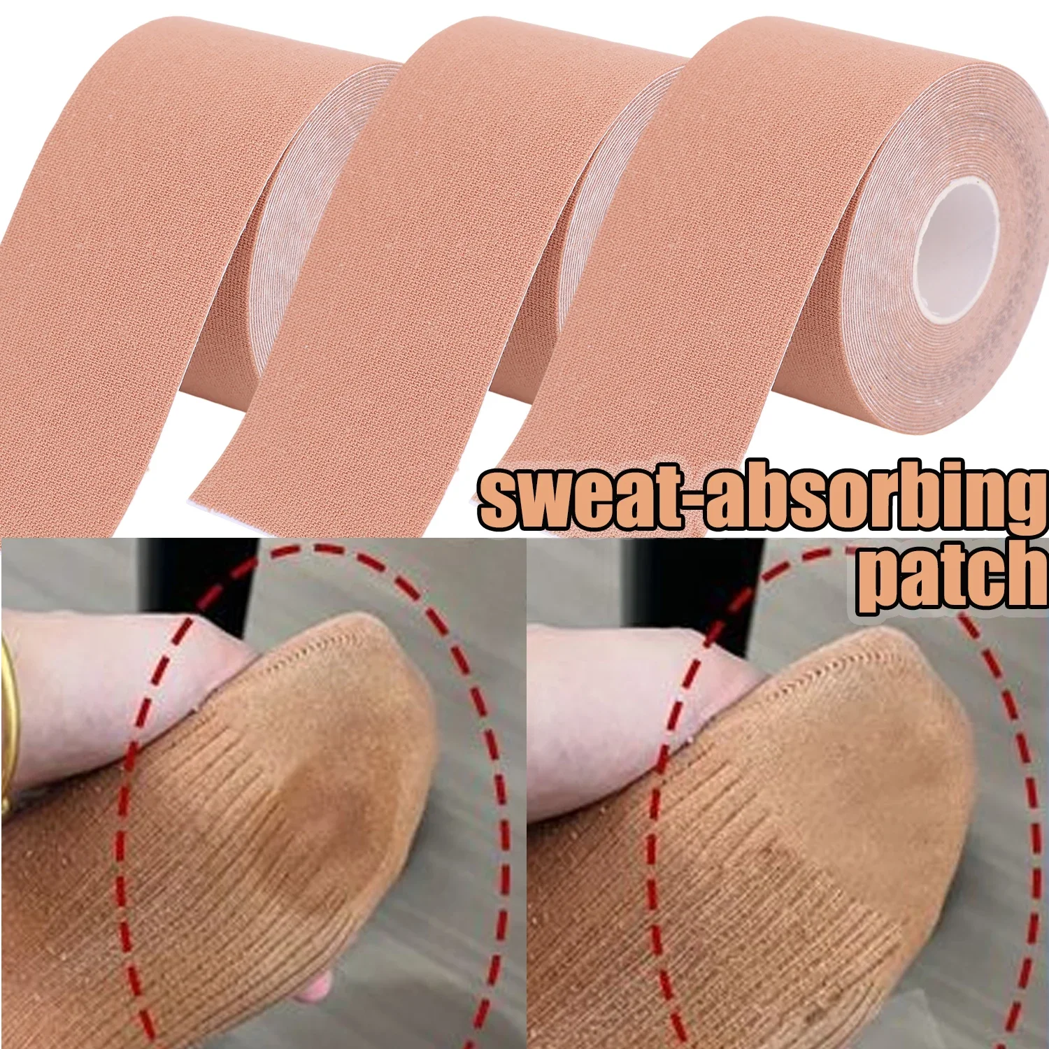 5M Disposable Underarm Armpit Sweat Foot Pads Sweat-absorbing Patch Summer Clothing Care Antiperspirant Pad Anti Sweat Stickers