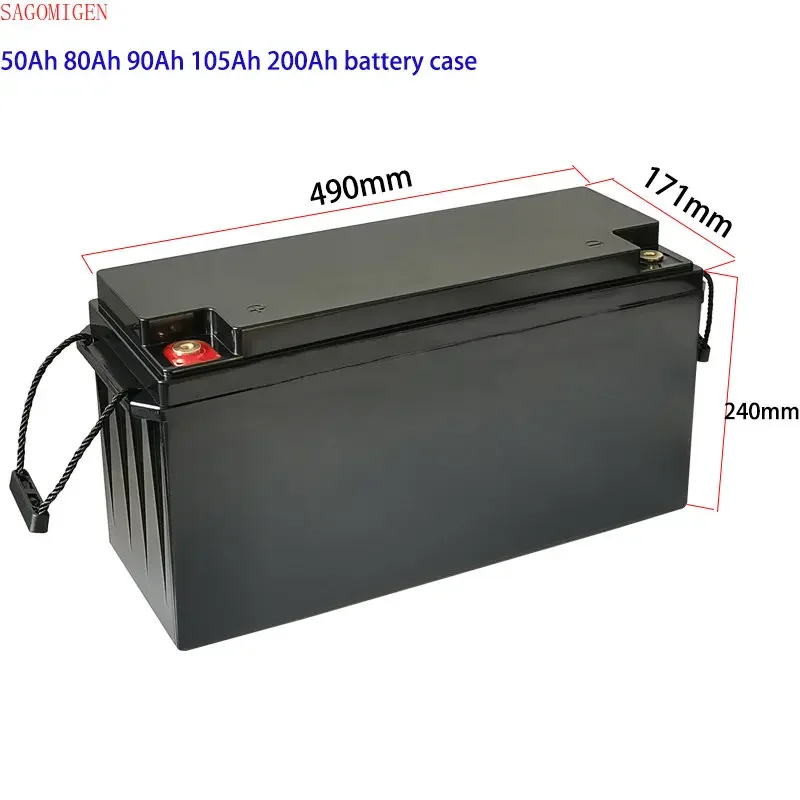 RV 태양 전지 요트 배터리 보관함, Lifepo4 배터리 플라스틱 케이스, 12V..