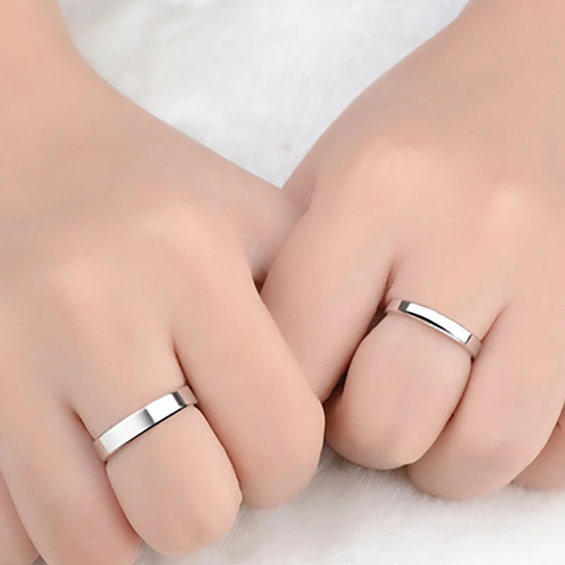 Silver band ring with stamped word, personalized, 2mm, 3mm or 4mm wide –  natalkapavlysh