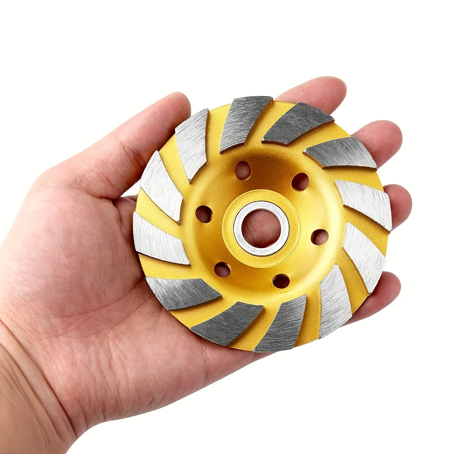 4 Inch Concrete Turbo Diamond Grinding Cup Wheel 12 Segs Heavy Duty Angle Grinder Wheels For Angle Grinder Image