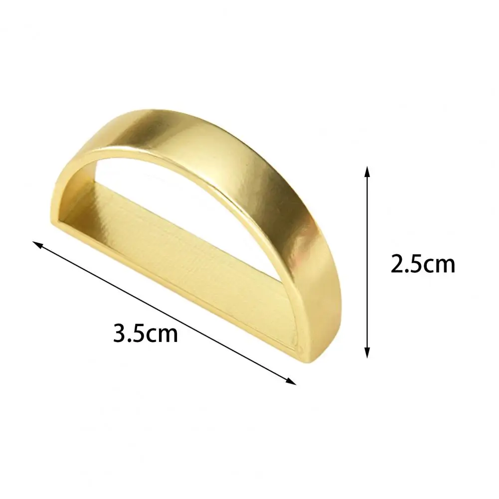 12Pcs/Set Fashion Napkin Buckle Napkin Holder High Gloss Elegant Golden Silver Color Sturdy Tissue Ring Table Decoration