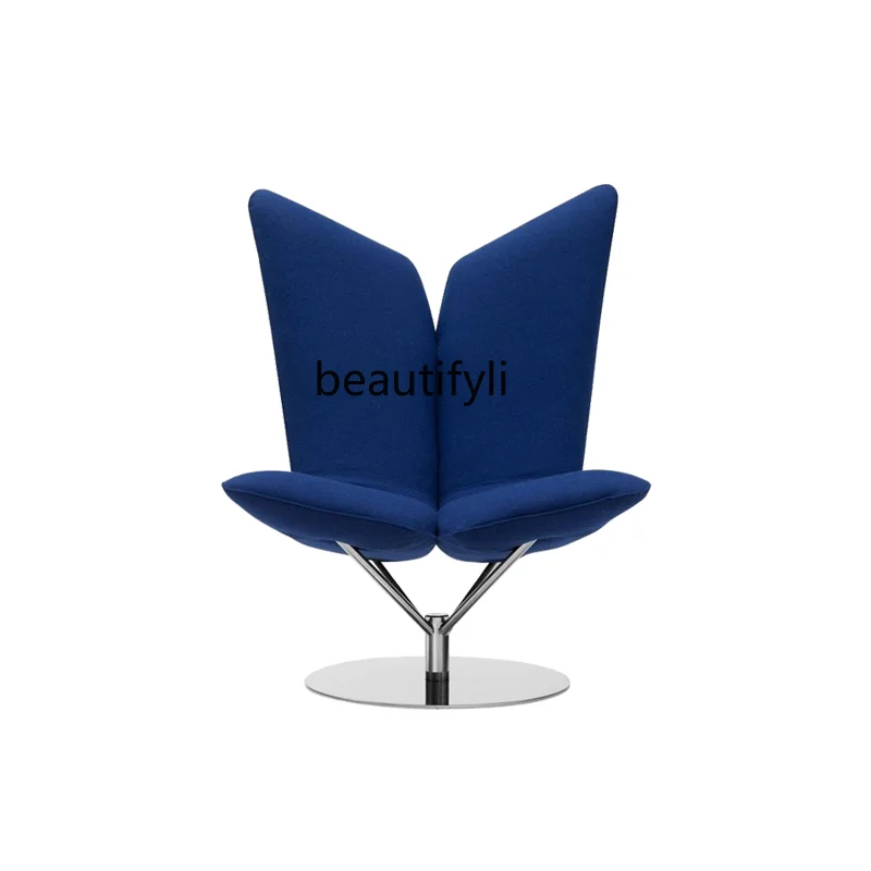 

zqNordic Art Design Creative Strange Shape Sofa Leisure Chair Wings Fiberglass Angel Wing Chair