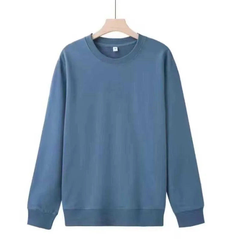 Fashion O-Neck All-match Solid Color Sweatshirts Mens Clothing 2023 Autumn Winter Loose Korean Pullovers Casual Sweatshirts