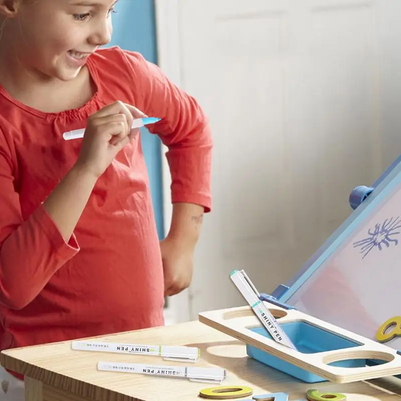 Highlighter Markers Glitter Highlighter Versatile Markers Safe Odorless Cute Safe Markers For Notes Drawings Diaries Calendars