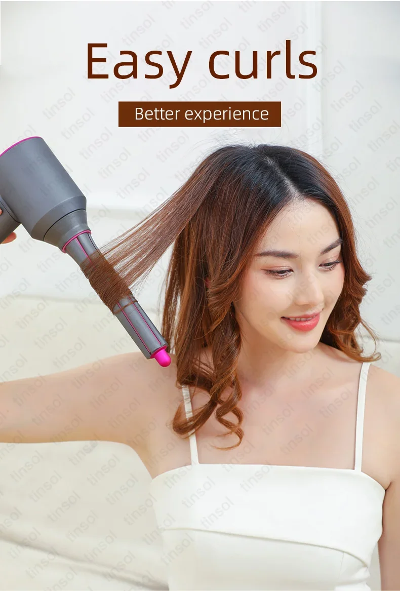 Description Picture 4 of itemHair Dryer Curling Attachment 40mm Automatic Curling Nozzle For Dyson Supersonic Hair Dryer Accessories Air Styler Cylinder Comb