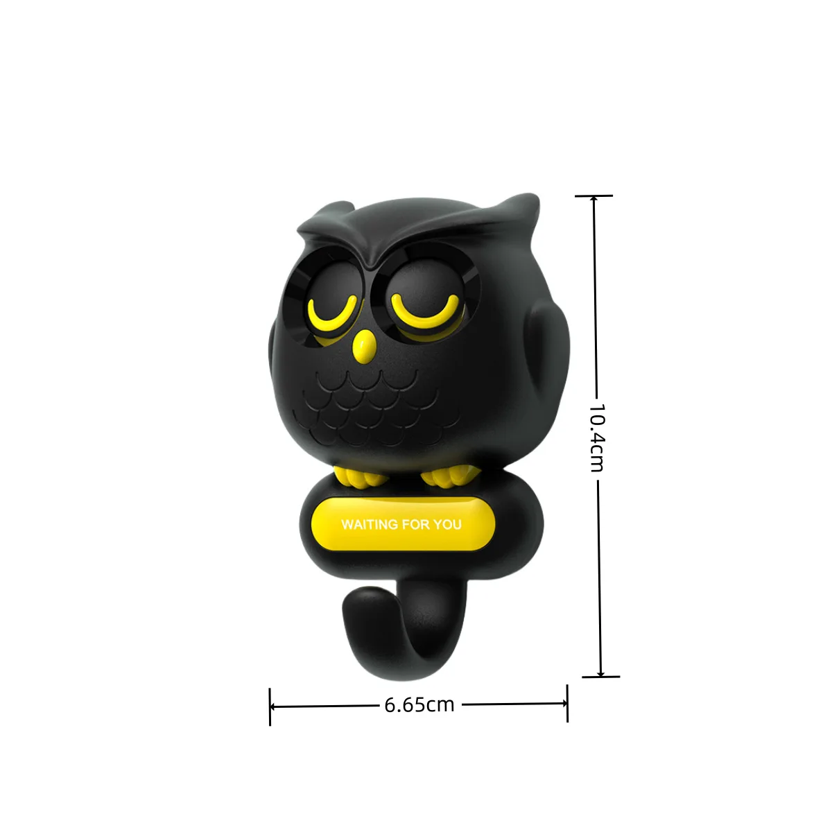 Home Decoration Creative Wall Free Punching Hook Cute Animal Shape Blink Eyes Hook For Key Holders Storage Organizer Rack 6