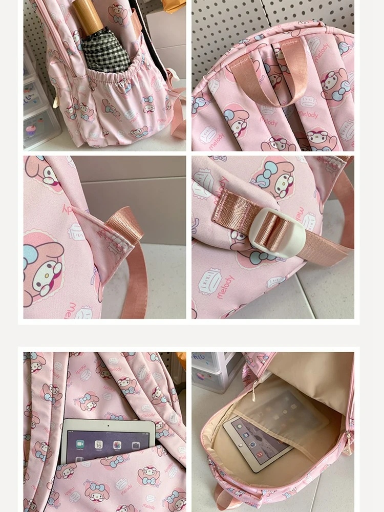 Hello Kitty student schoolbag female large capacity backpack elementary school junior high school student cute school backpack