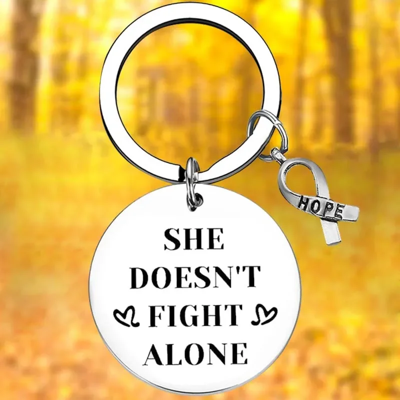 

Breast Cancer Awareness Gifts Keychain cancer patients Inspirational Key Chain Pendant Jewelry Women Birthday Christmas Gifts