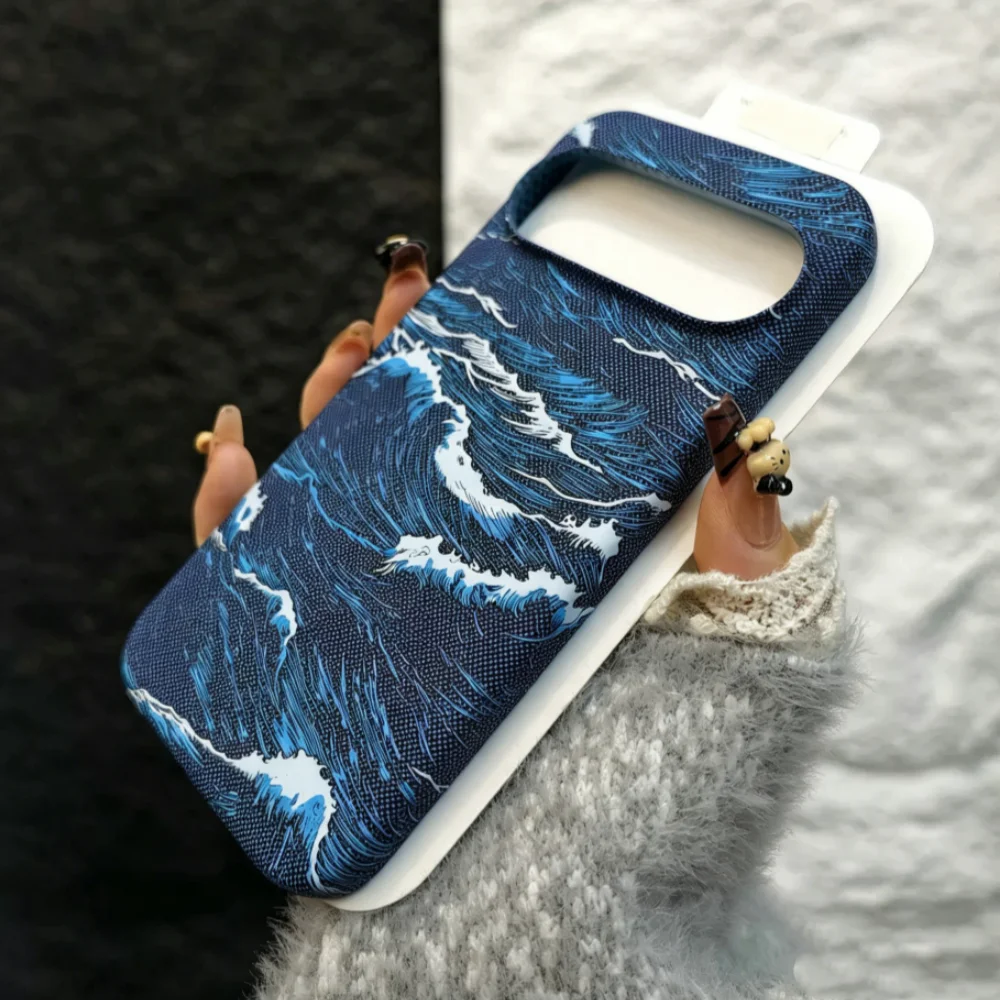 Slim Carbon Fiber Texture Matte Frameless Phone Case with MagSafe Compatibility