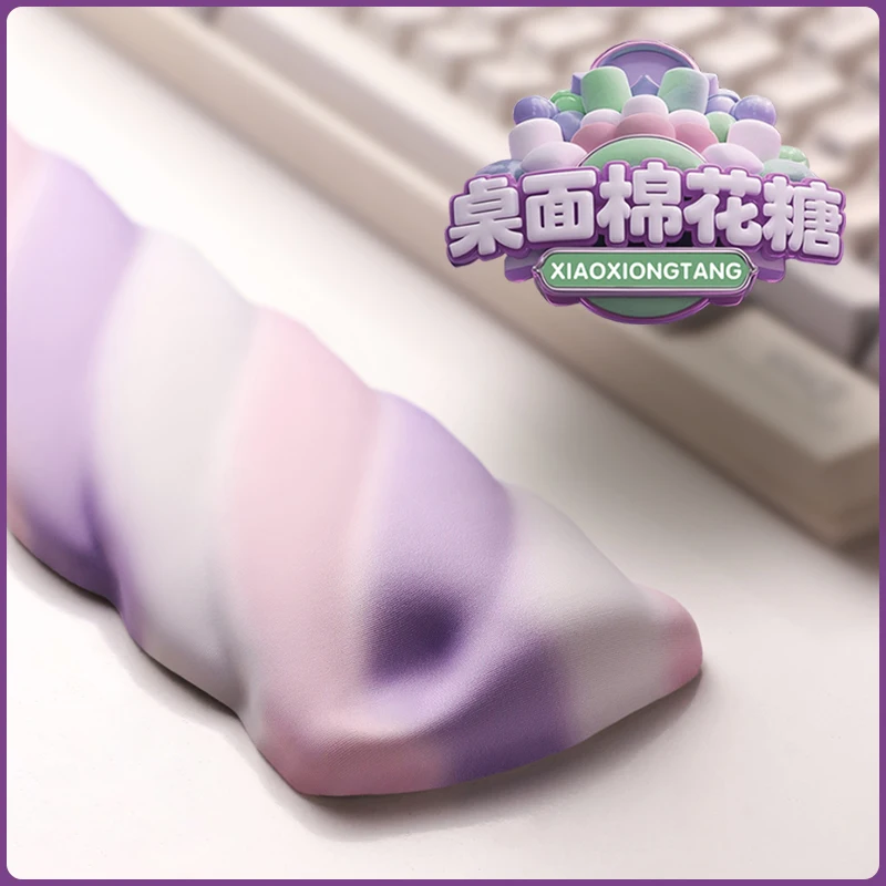 Wrist Rest Keyboard Cute Mouse Pad Set with Wrist Rest Ergonomic Wrist Pad Memory Foam Non-Slip Base Cute Gradient Wrist Rest