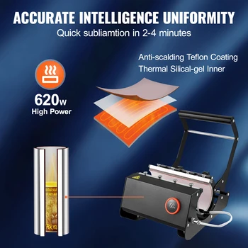 SucceBuy 11-15oz 30oz Mug Heat Press Mini Gift Ceramic Cup Presser Tumbler DIY Handheld Sublimation Blanks Auto Printing Machine 5