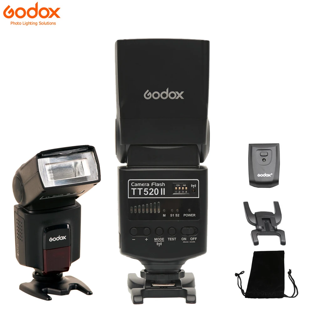 

Godox TT520 II Flash TT520II with Build-in 433MHz Wireless Signal + Transmitter Kit for Canon Nikon Pentax Olympus DSLR Cameras