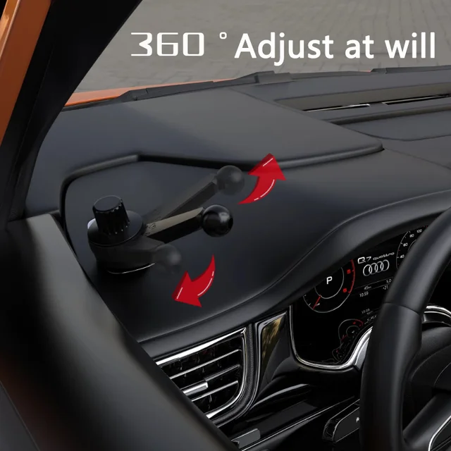 Universal 17mm Ball Head Base Car Air Vent Clip