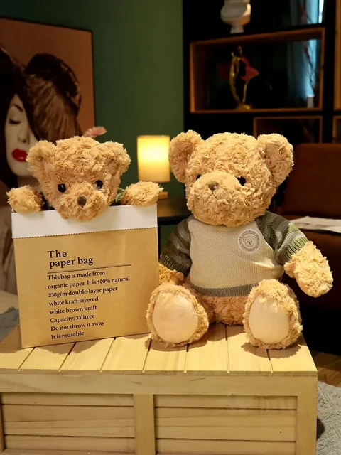 Boutique Teddy Bear Plush Toy Doll Cute Vintage Classic Teddy Bear - Image 4