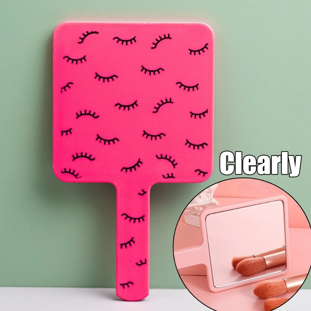 

1PC Handheld Makeup Mirror Square Mirror Hand Mirror Handle Makeup Vanity Portable Compact Mirrors Cosmetic Make Up Beauty Tools