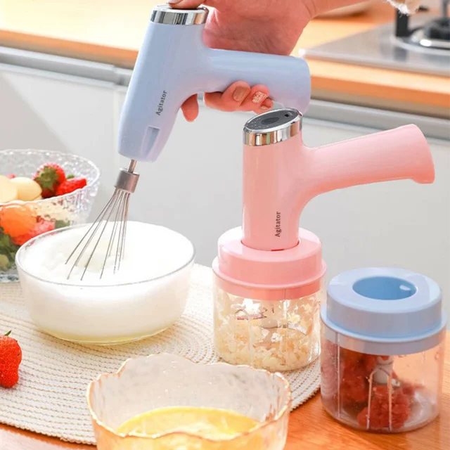 Wireless Mini Mixer Electric Food Blender Handheld Whisk Mixer Egg Beater  Kitche