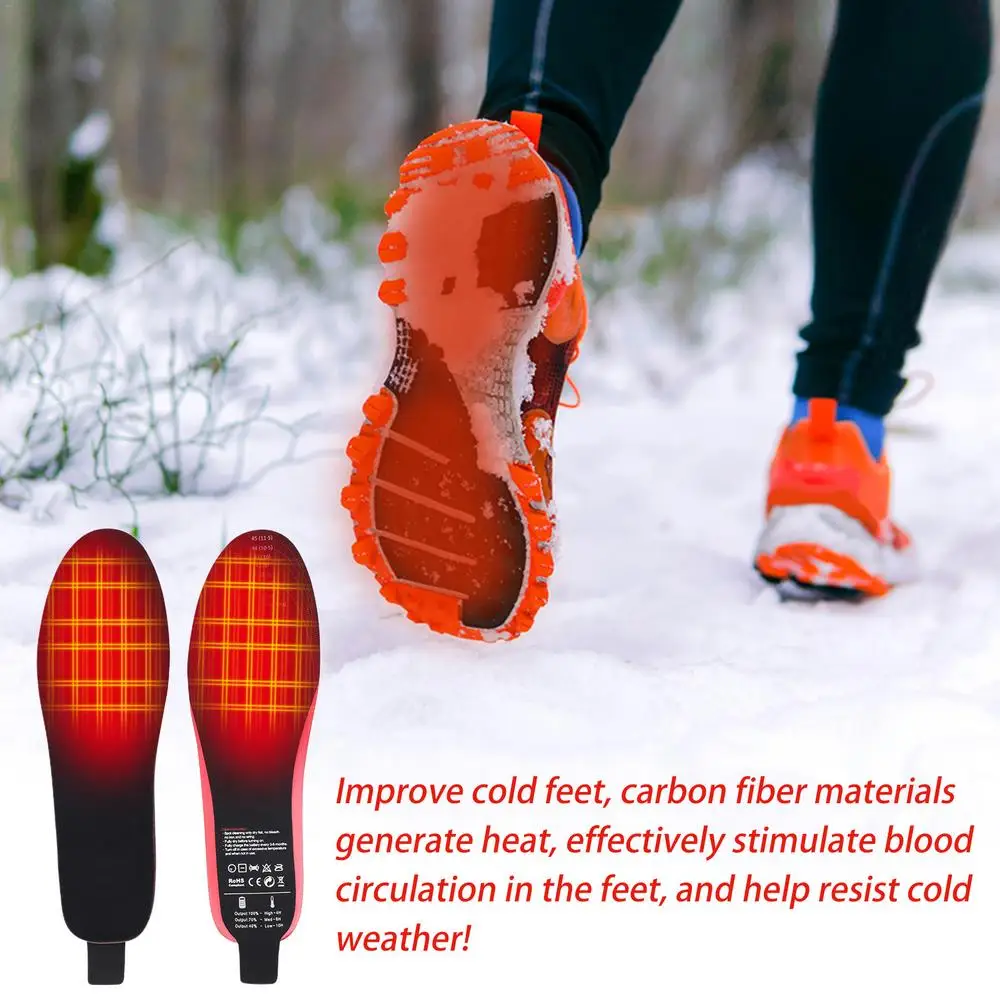 Description Picture 3 of itemFoot Heater Electric Feet Heater Foot Warmers For Women Men Li-Ion Battery Heated Shoe Insoles Electric Insoles For Skiing