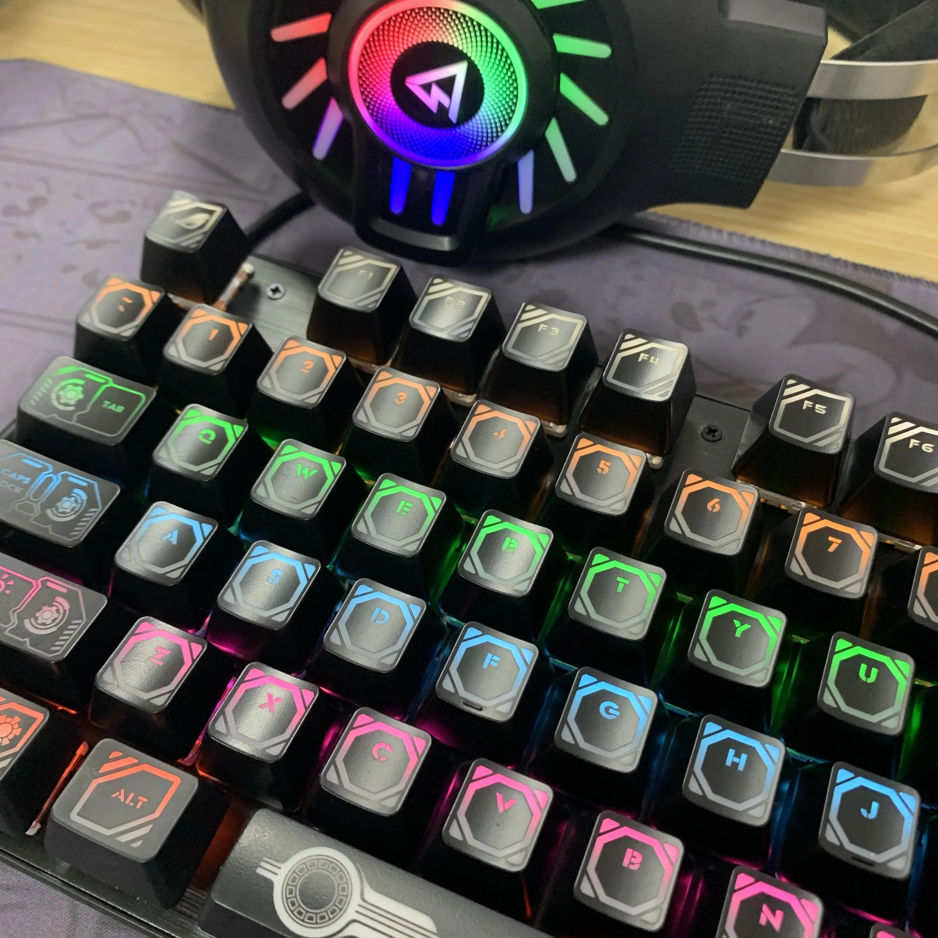 Keycaps, Backlight Keycaps, Projeto Yuan, 108 Chaves, PBT, OEM Layout