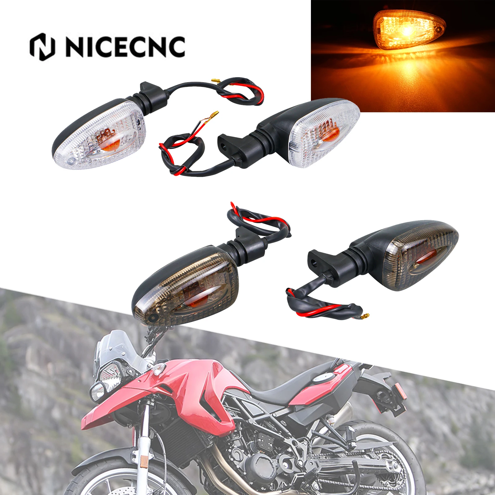 Indicatori Di Direzione Anteriori Posteriori Per Moto Per Bmw R 1200 Gs F 650 Gs F 800 Gs F 800 R K 1200 R K 1200 S Hp2 K 1300 R