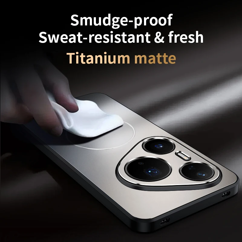Enhanced Magnetic Phone Case with Matte PC + TPU Protection Cover