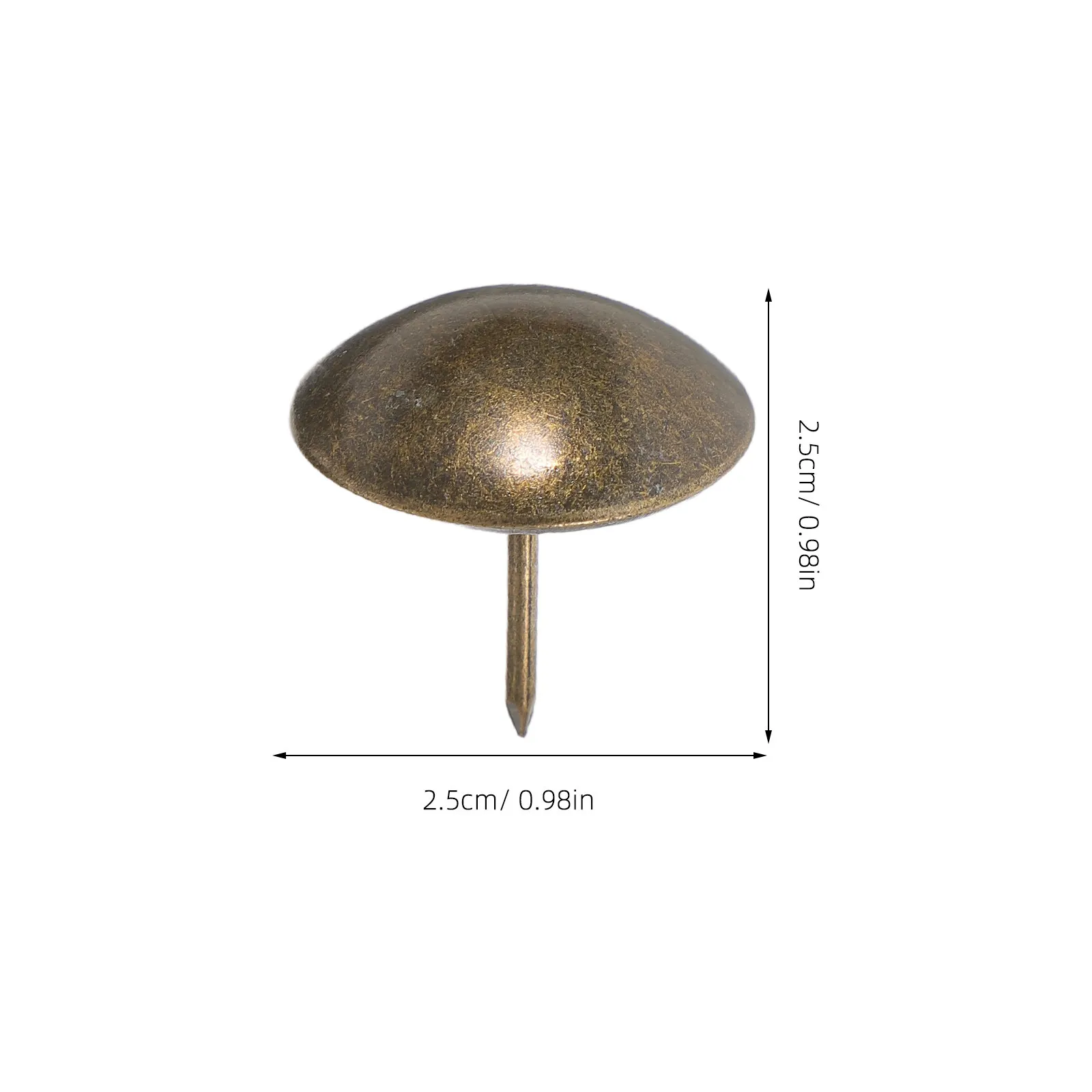 30개 빈티지 철제 장 원형 못, 소파 의자 가구 DIY 홈 데코 레트로 푸시 핀 썸 탭