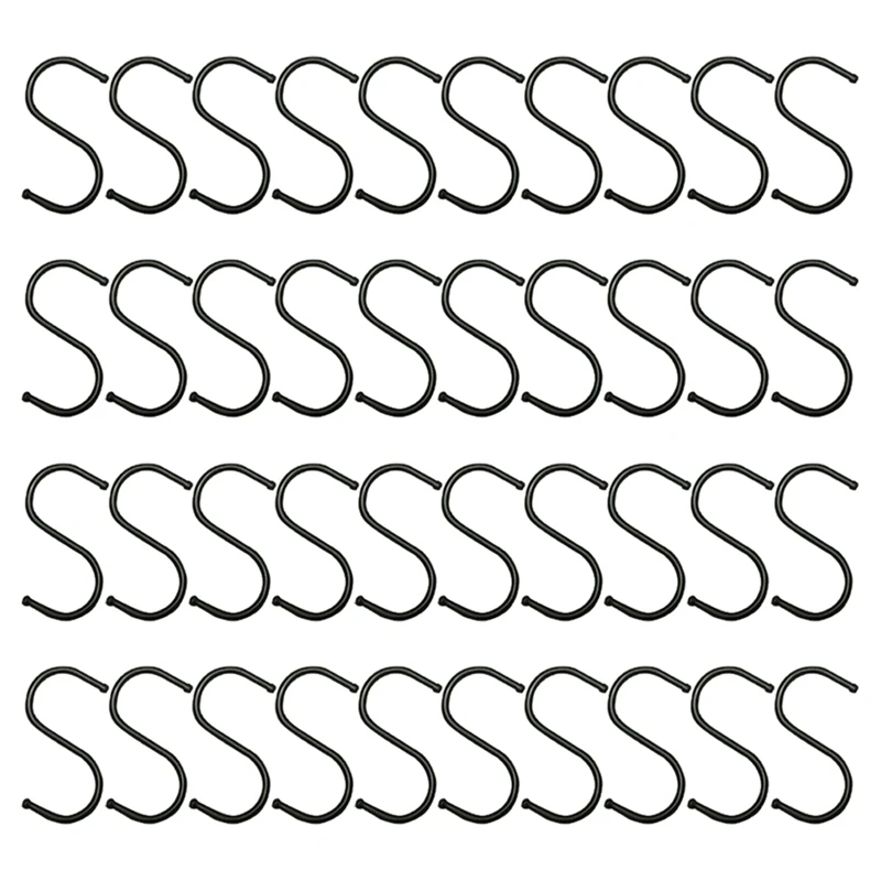 Promotion! 40Pcs Heavy Duty S Hooks Plants for Hangings Light Cup Large Hangers KitCHen Bathroom | Дом и сад