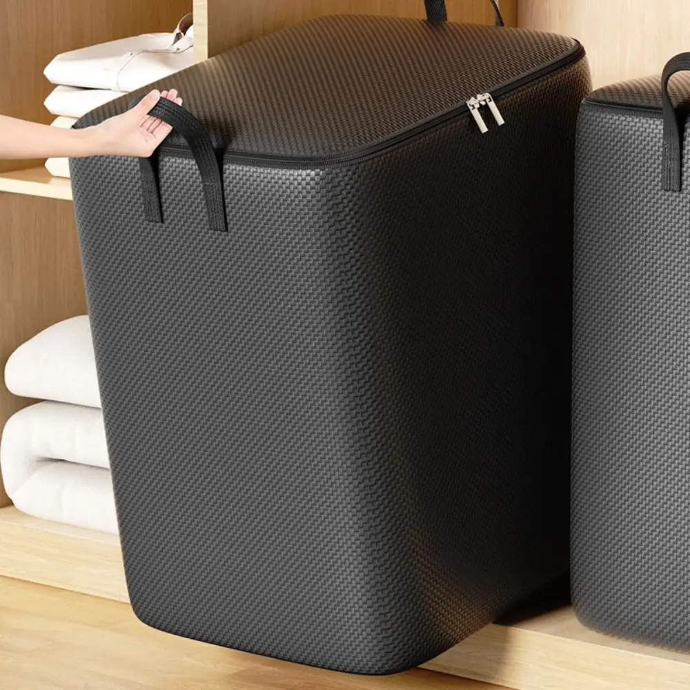 with Handles Quilt Storage Bag Large Capacity Moisture-proof Dust-proof Clothes Storage Bins Foldable Moving Packing Woven Bags