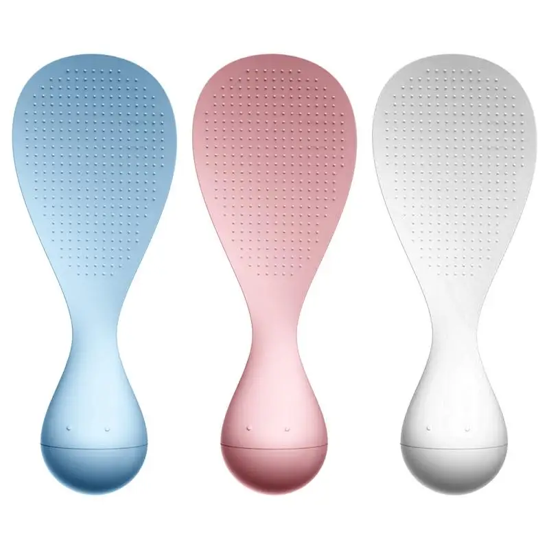 Silicone Cooking Spoon 1Pcs Spoon Tumbler Design Non-stick Rice Cooking Spoon Stand-Up Rice Spatula Sushi Sticky Sweet Kitchen Gadgets