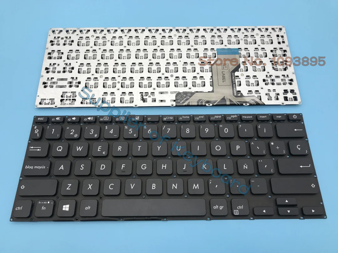 para Asus X420f X420fa X420u X420ua A420f A420u A420ua S420 S420ua P1411f P1411fa Teclado Latino Espanhol Inglês Prata Preto Novo - Imagem 5