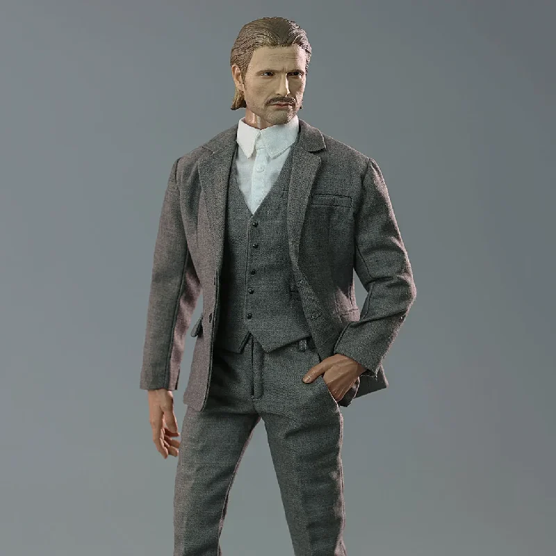 

TOP-003 1/6 Male Suit Clothes Shirt Vest Leather Shoes Set for 12'' Man Soldier Action Figure Body Collection Toys Gifts Fans