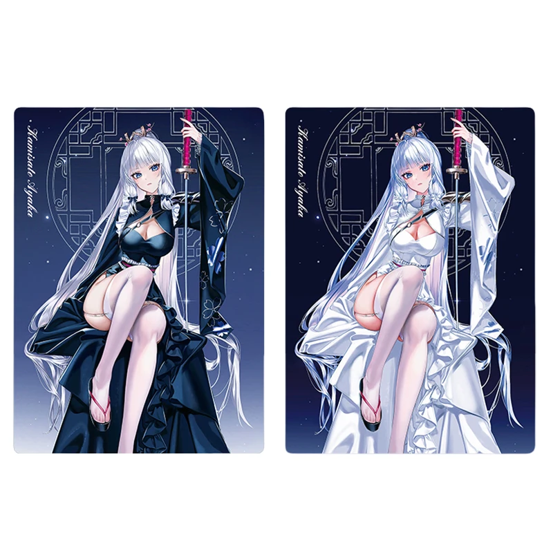 

Diy Genshin Impact Kamisato Ayaka, самодельная редкая Бронзирующая игра, коллекция карт, флеш-карта, мультяшная настольная игра, подарок на день рождения
