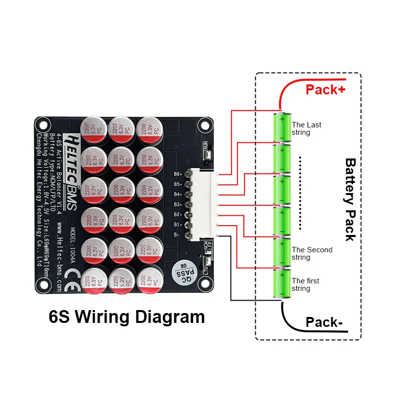 5A battery cell balance module 4s 3S 5S 6S 7S 8S 12S 13S 16S 20S 21S for Ternary