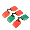 1X Kids Foldable Clip Amblyopia Corrective Glasses Red Green Color Squint Blind 5