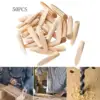 50 Pieces Pocket Hole Plugs Paint Grade Wood Plugs Pocket Hole Jig for Woodworking Tool Craft Screw Holes Grooved Furniture - Image 2