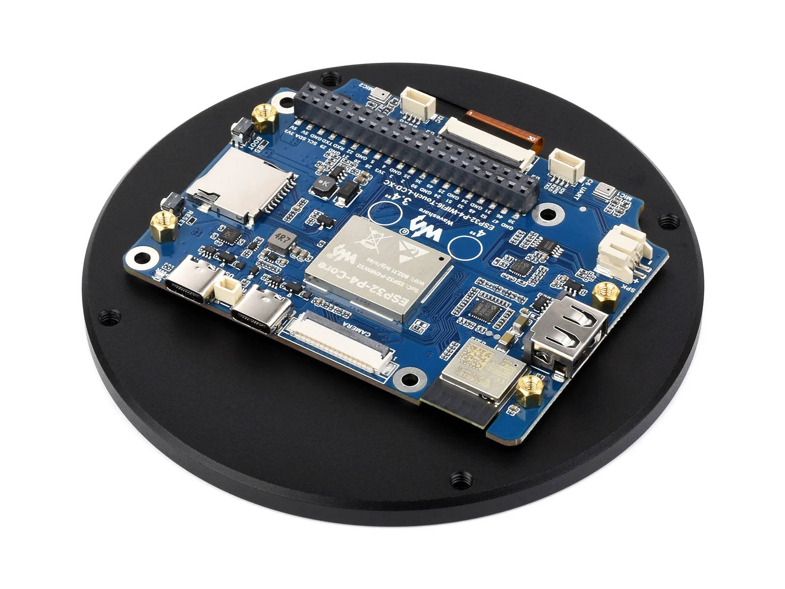 ESP32-P4 Smart 86 ボックス開発ボード、ESP32-P4 4インチ 720 x 720 タッチスクリーン、AI音声イ ESP32-P4 3.4/4 Inch Round Touch Display Development Board, 800×800/720×720  Resolution, Optical Bonding Toughened Glass - AliExpress
