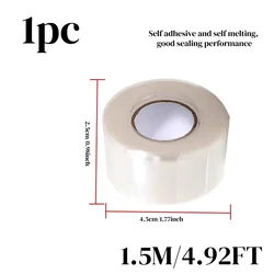 Self - Fusing Silicone Repair Tape for Waterproof Sealing and Emergency Fixes (White silicone 1pc)