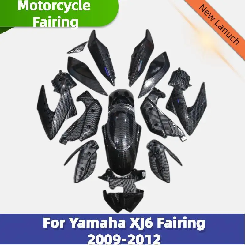

Детали обтекателя для кузова Yamaha XJ6 XJ 6 2009 2010 2011, литье под давлением, ABS углеродный корпус, пластиковые детали